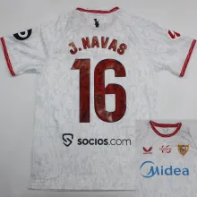 J. NAVAS # 16 Sevilla FC Home White Fans Soccer Jersey 2024/25 ★★  全广告 切图