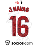 J. NAVAS # 16 Sevilla FC Home White Fans Soccer Jersey 2024/25 ★★  全广告 切图