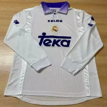1997/98 RM White Home Retro Long Sleeve Soccer Jersey