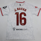 J. NAVAS # 16 Sevilla FC Home White Fans Soccer Jersey 2024/25 ★★  全广告 切图