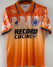 1994 Napoli Away Orange Retro Soccer Jersey