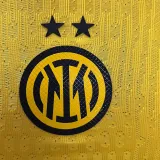 2024/25 In Milan Third Yellow Player Version Long Sleeve Soccer Jersey