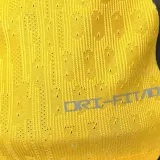 2024/25 In Milan Third Yellow Player Version Long Sleeve Soccer Jersey
