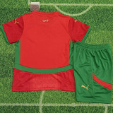 2025/26 Morocco Home Red Kids Jersey