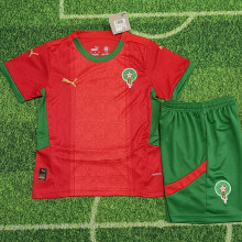 2025/26 Morocco Home Red Kids Jersey