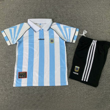1996/97 Argentina Home Retro Kids Soccer Jersey