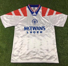 1992/94 Rangers Away White Retro Soccer Jersey