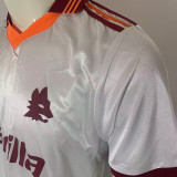 1992/94 Roma Away White Retro Soccer Jersey