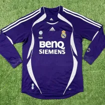 2006/07 RM Away Purple Long Sleeve Retro Jersey