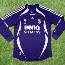 2006/07 RM Away Purple Long Sleeve Retro Jersey