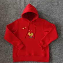 2025 France Red Hoody 硅胶