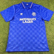 1987/90 Rangers Home Retro Soccer Jersey