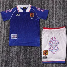 1998 Japan  Home Retro Kids Soccer Jersey