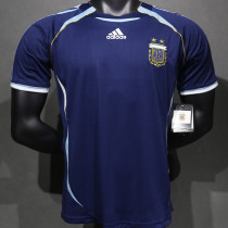 2006 Argentina Away Retro Player Version Soccer Jersey
