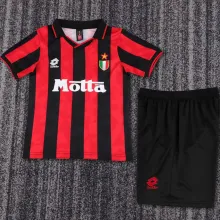 1993/94 AC Milan Home Retro Kids Soccer Jersey