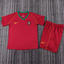 2006 Portugal Home Kids Retro Soccer Jersey
