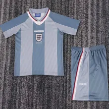 1996 England Away Kids Retro Soccer Jersey