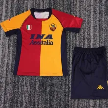 2001/02 Roma Home Retro Kids Soccer Jersey