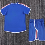 2000 France Home Blue Retro Kids Soccer Jersey