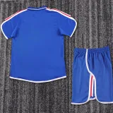 2000 France Home Blue Retro Kids Soccer Jersey