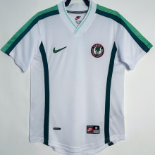 1998 Nigeria Away White Retro Soccer Jersey