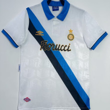 1994/95 In Milan Away White Retro Soccer Jersey