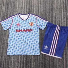1990/92 M Utd Away Retro Kids Soccer Jersey