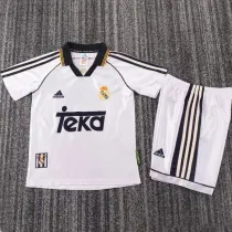 1998/2000 RM Home White Retro Kids Soccer Jersey