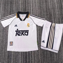 1998/2000 RM Home White Retro Kids Soccer Jersey