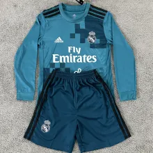 2017/18 RM Third Retro Kids Long Sleeve Soccer Jersey 长袖