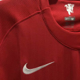 2007/08 M Utd Home Red Retro Kids Long Sleeve Soccer Jersey 长袖