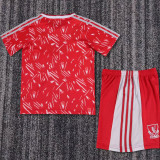 1989/91 LFC Home Red Retro Kids Soccer Jersey