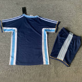 1998 Argentina Away Retro Kids Soccer Jersey
