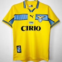 1998/1999 Lazio Yellow Retro Soccer Jersey