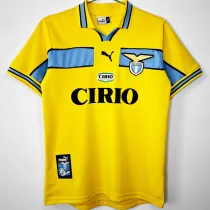 1998/1999 Lazio Yellow Retro Soccer Jersey