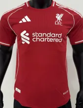 2025/26 LFC Home Red Player Version Jersey