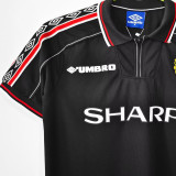 1998/99 M Utd Black Retro Soccer Jersey