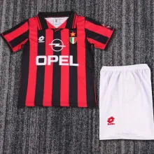 1996/97 AC Milan Home Retro Kids Soccer Jersey