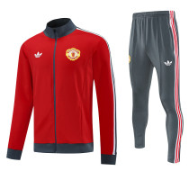 2025 M Utd Red Retro Jacket Tracksuit