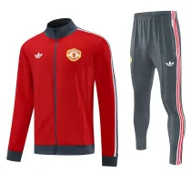 2025 M Utd Red Retro Jacket Tracksuit