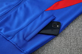 2025 Spain Blue Jacket Tracksuit