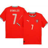 RONALDO #7 Portugal Home 1:1 Quality Red Fans Jersey 2025/26 ★★