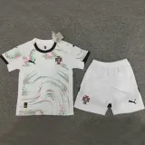 2025/26 Portugal Away White Kids Soccer Jersey