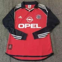 2000/01 BFC Home Red Retro Long Sleeve Soccer Jersey