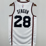 2025 Rockets  SENGUN #28 White City Edition NBA Jersey
