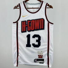 2025 Rockets  HARDEN #13 White City Edition NBA Jersey