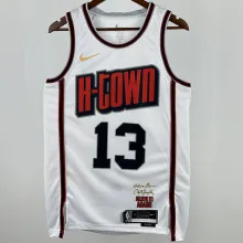 2025 Rockets  HARDEN #13 White City Edition NBA Jersey