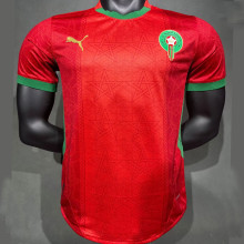 2025/26 Morocco Home Red Player Version Soccer Jersey