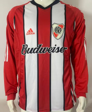 2003/04 River Plate Away Retro Long Sleeve Soccer Jersey