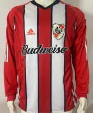 2003/04 River Plate Away Retro Long Sleeve Soccer Jersey